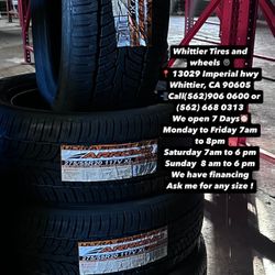 SET OF NEW TIRES 275/55R20 ARROYO , INCLUDING MOUNTING AND BALANCING. ASK ME FOR ANY SIZE OR BRAND, WE HAVE THE BEST PRICES OF CALIFORNIA