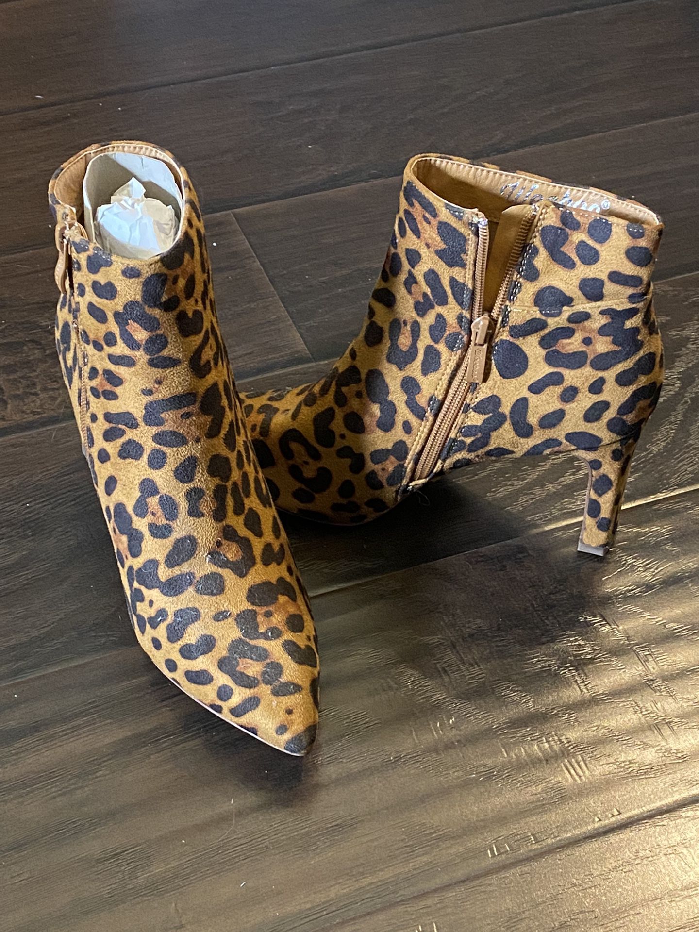 New Cheetah Heel Boots