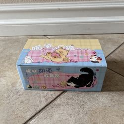 1 case Cat Whiskers Pocket Resin Figurine Series (6 pieces)