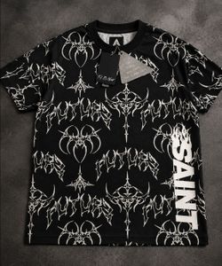 Saint Futurs Allover Print Black T-Shirt