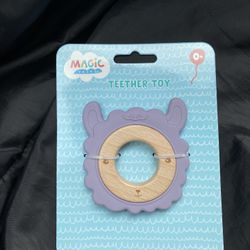 Magic Years 3" Llama Wood and Silicone Teether