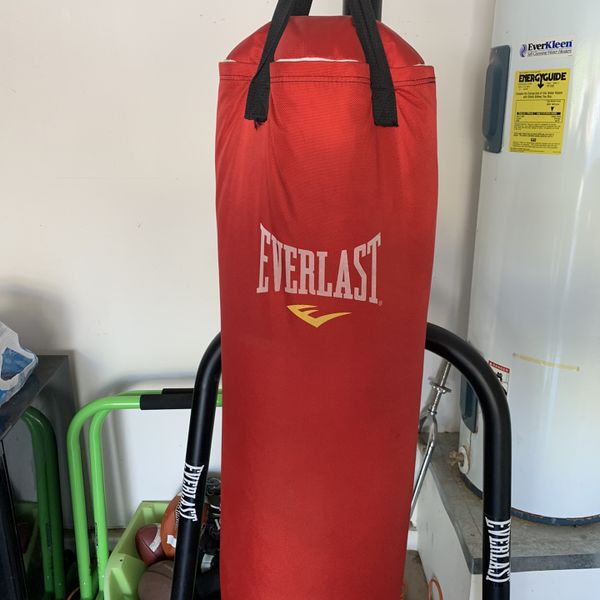 Red Everlast Mma Punching Bag With Stand Literacy Basics