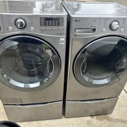 LG Ultra Large Capacity Washer and Dryer on Pedestals $280 (delivery is available)