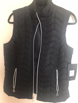 Mark New York Black Lite Quilted Vest, Lining Inside