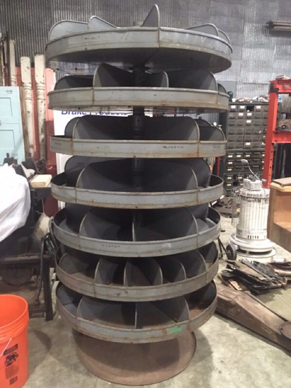 Vintage Lyon Industries Rotabin Parts Storage Carousel industrial cool!