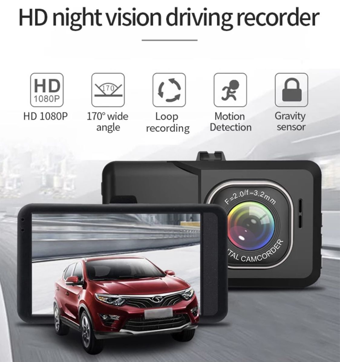 BlackBox Dash Cam for Vehicle.