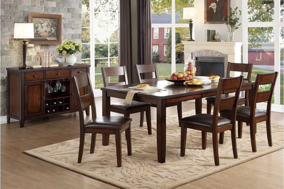 DINING TABLE 4 CHAIRS WITH LEAF EXTENSION NO CREDIT NEEDED 100 DAYS SAME AS CASH