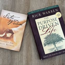  Purpose Driven Life + Sister Wisdom Book Bundle (Like New)