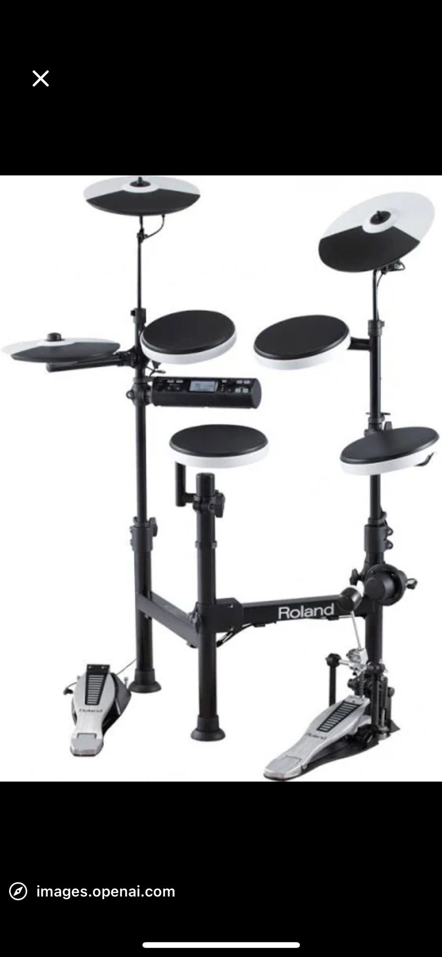 Roland Td-4 Electronic Drum Set And Drum Chair