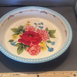 Pioneer Woman Sweet Rose Pie Dish