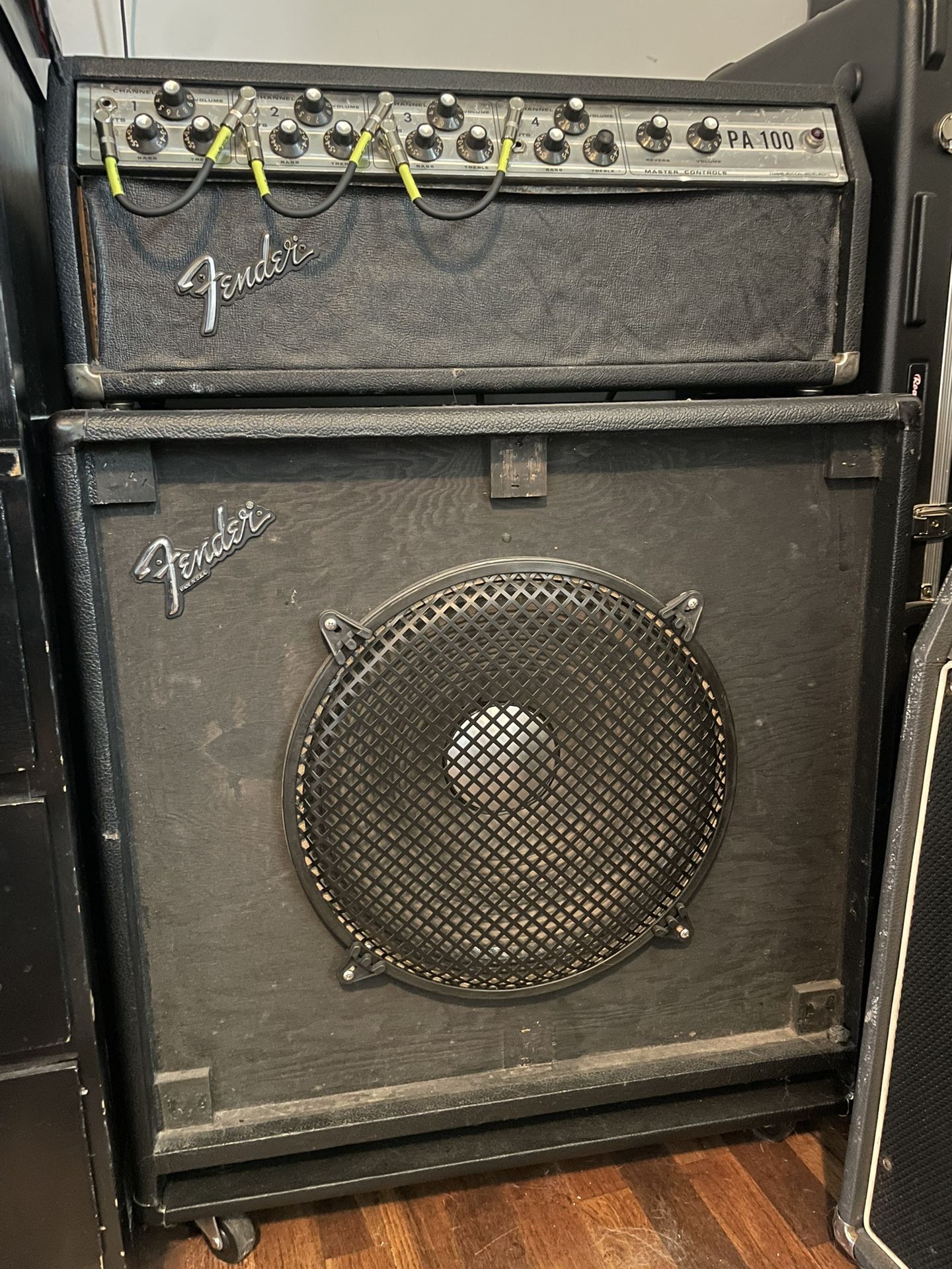 Vintage 70’s Fender PA-100 Tube Amp and Bassman Cab