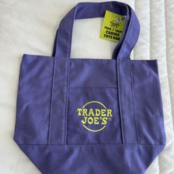Purple Trader Joes Mini Canvas 
