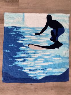 Surfer Silhouette Beach Towel