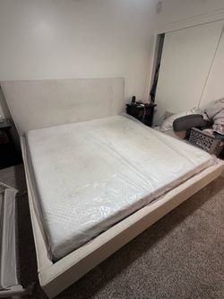 FREE king bed frame and mattress