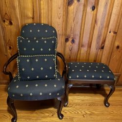 Accent Chair With Ottoman 