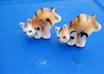 (2) Vintage Cat Statues - $20 each