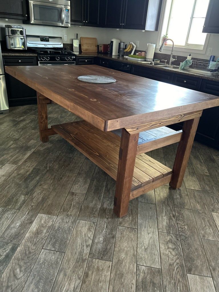 Custom Designed Rustic Kitchen Islands.