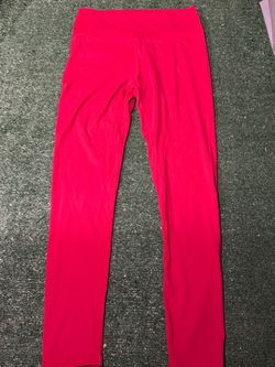 Pink High-Waist Athletic Leggings
