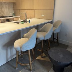 West Elm Swivel Bar Stools (3)