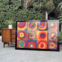 Oversized Wassily Kandinsky Abstract Mid Century Modern MCM Wall Art 