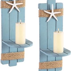 Beach Starfish Wall Candle Sconces Decor