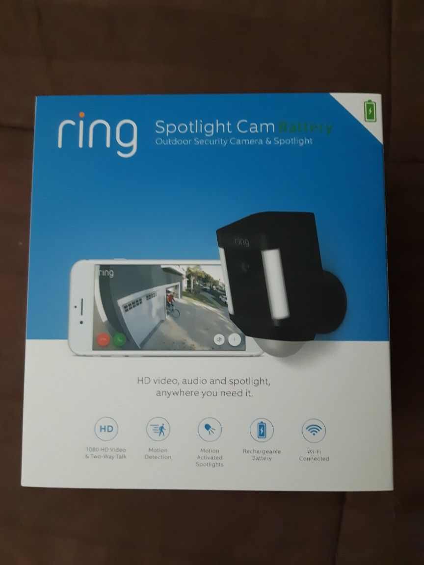 Ring Spotlight security camera Cam BRAND NEW SEALED