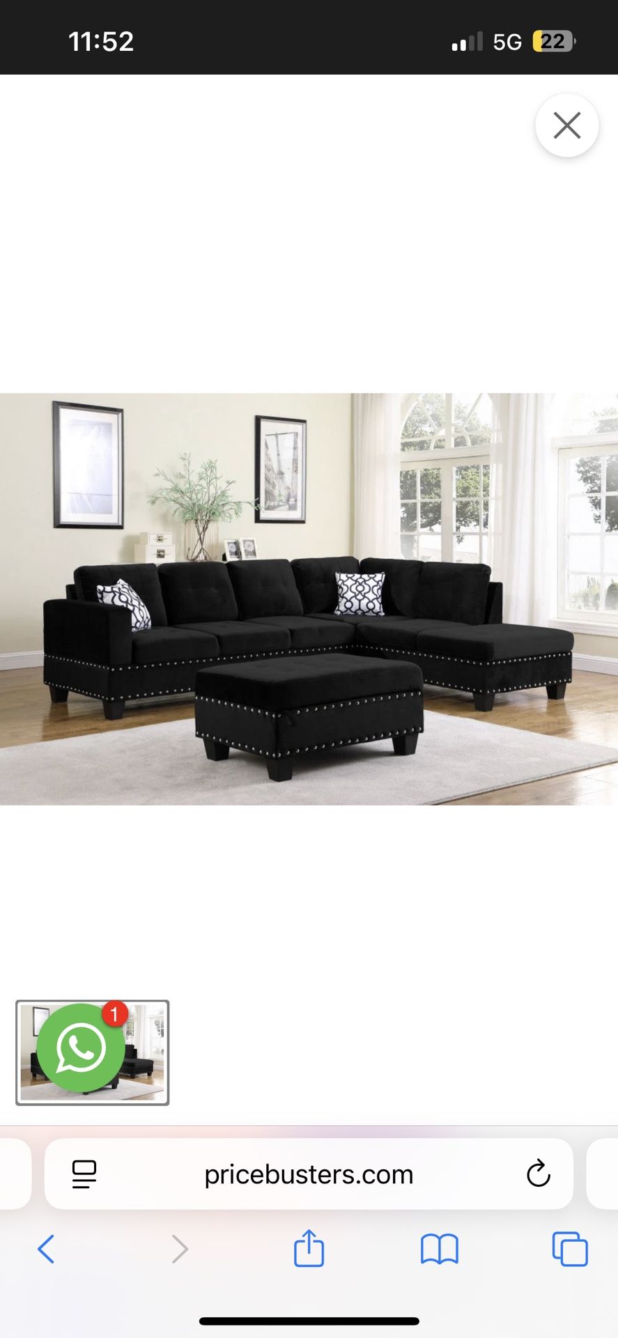 Brand New Sectional In The Box