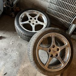 2-17” Corvette Rims Tires Are Bad $200