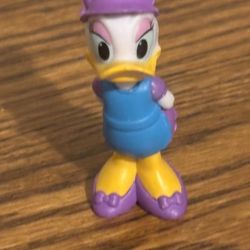 Disney Daisy Duck PVC 2" Figure Figurine Purple Blue Apron Cake Topper