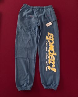 Sp5der Blue Sweatpants (Medium)