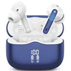 Y393-xinwld Bluetooth 5.4 Headphones in Ear with HiFi Stereo Deep Bass, 4 ENC Noise Cancelling Mic Wireless Earphones 40H