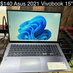 Asus Vivobook 2021 Laptop 15” 8gb i3 10th Generation M.2 SSD Windows 11 Includes Charger, Good Battery 