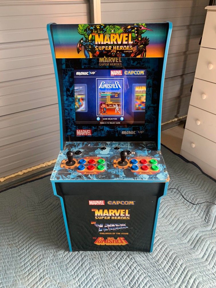Arcade 1up marvel superheroes at-home arcade machine 4ft