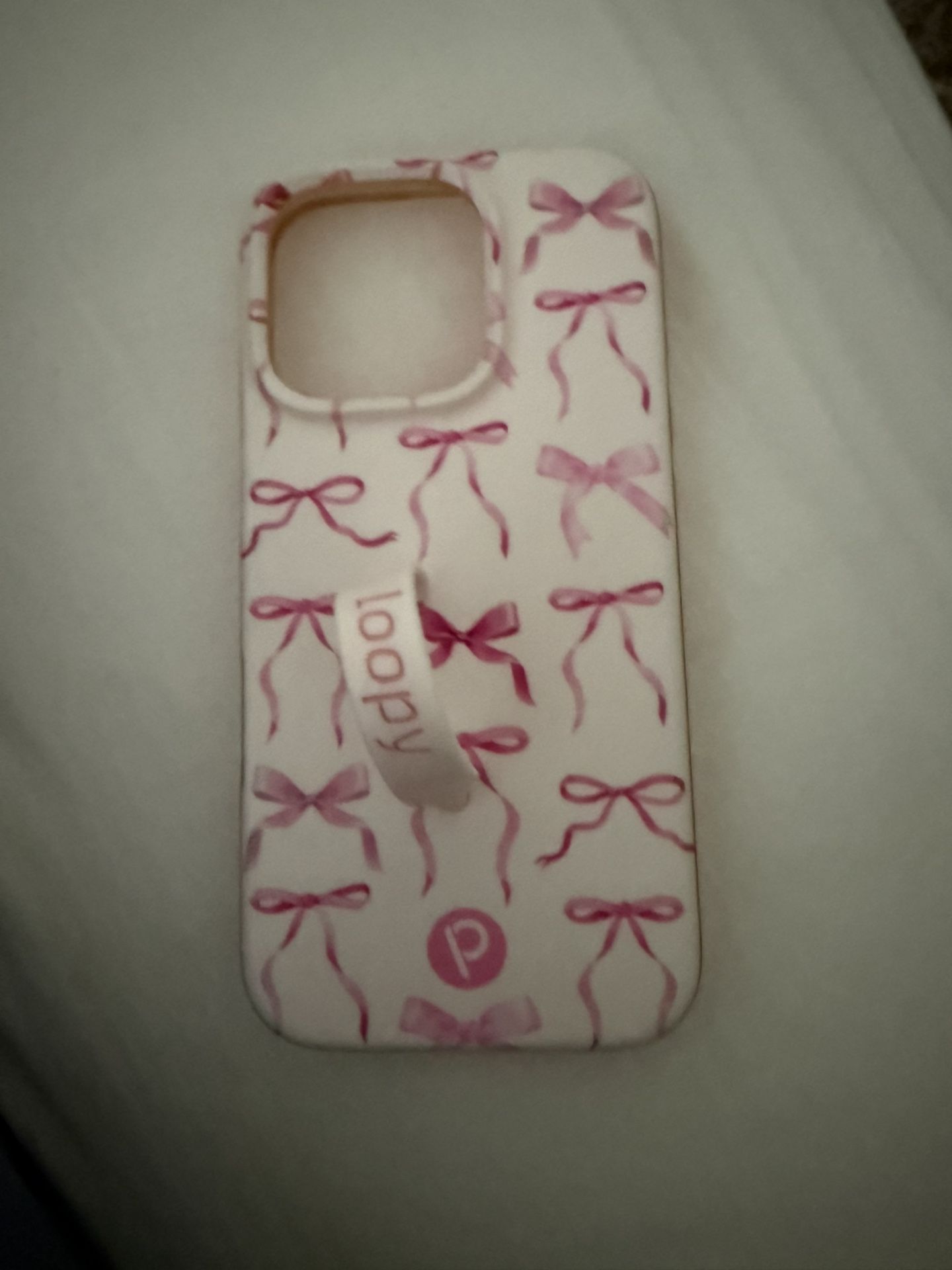 Loopy Case Pink Bows 