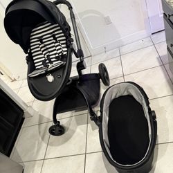 Hot Mom Luxury Stroller + Bassinet — Please Come Get It 🙃