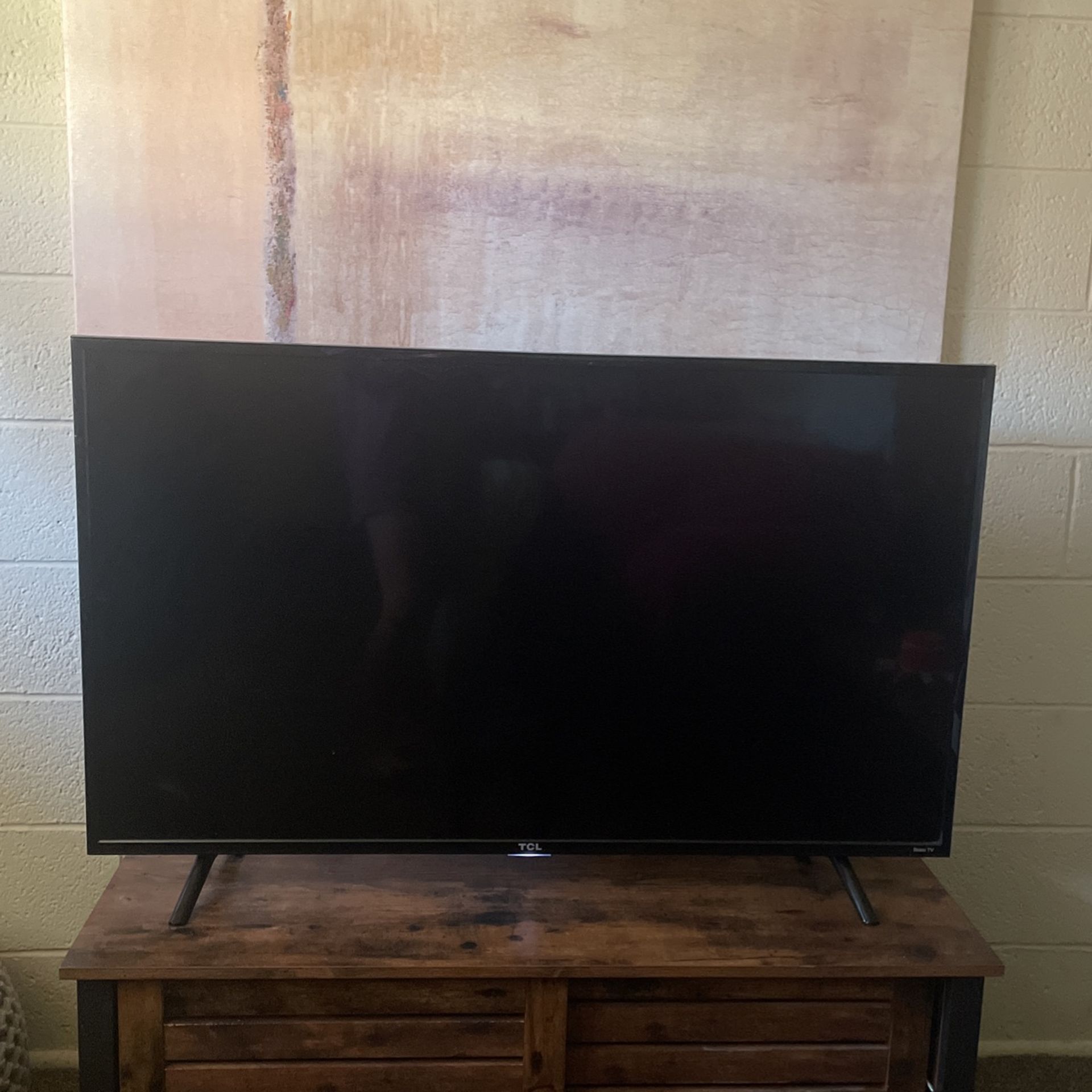 50 Inch TCL ROKU BLACK TV