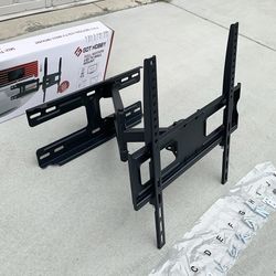 (NEW) $25 Full Motion 32-55” TV Wall Mount Swivel Tilt VESA 400x400mm, Max Load 99 Lbs