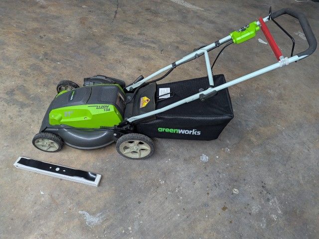 Greenworks 21" Corded Electric Lawn Mower