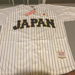 (NEW) Japan Pinstriped (Ohtani) Baseball jersey for Sale in Chula