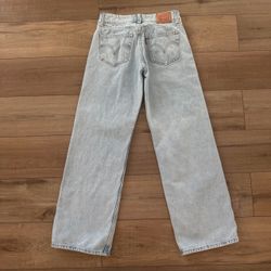 Levi's superlow loose light wash denim jeans