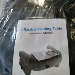 Inflatable reading table