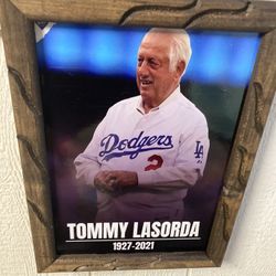 DODGERS Tommy Lasorda Frames Tattoos Shop Home Decor Man Cave Posters Patios Living Room Los Angeles Dodgers
