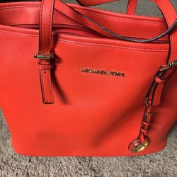 Red Michael Kors Tote