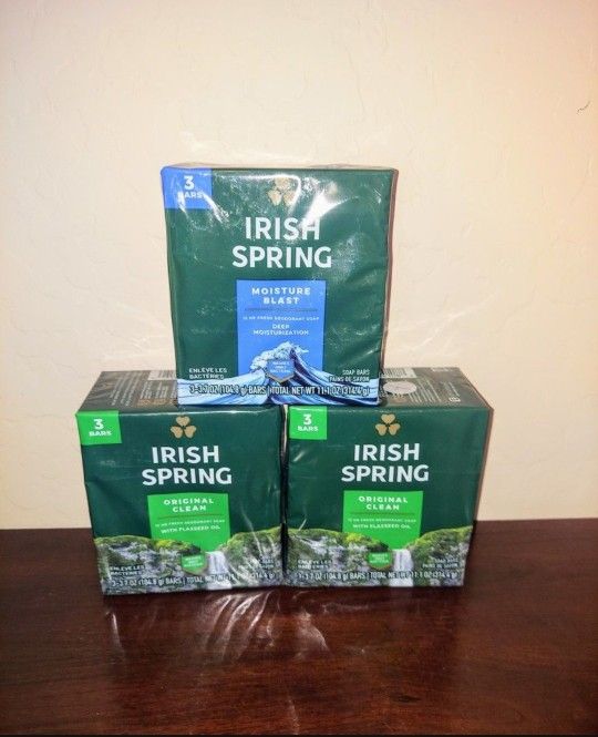 Irish Spring Bar Soap $10 forall 3- X Streets Ray and Higley
