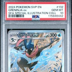 2024 Pokémon SVP English Greninja ex SFA Special Illustration PSA 10