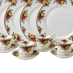 Royal Albert Old Country Roses 12-piece Dinnerware Set Final Price