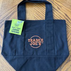 Trader Joe’s Halloween  Black Canvas Mini Tote Bag - $30 