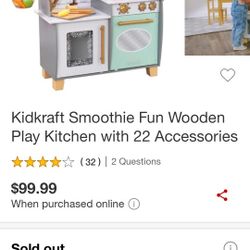 Kidkraft Smoothie Fun Wooden Play Kitchen