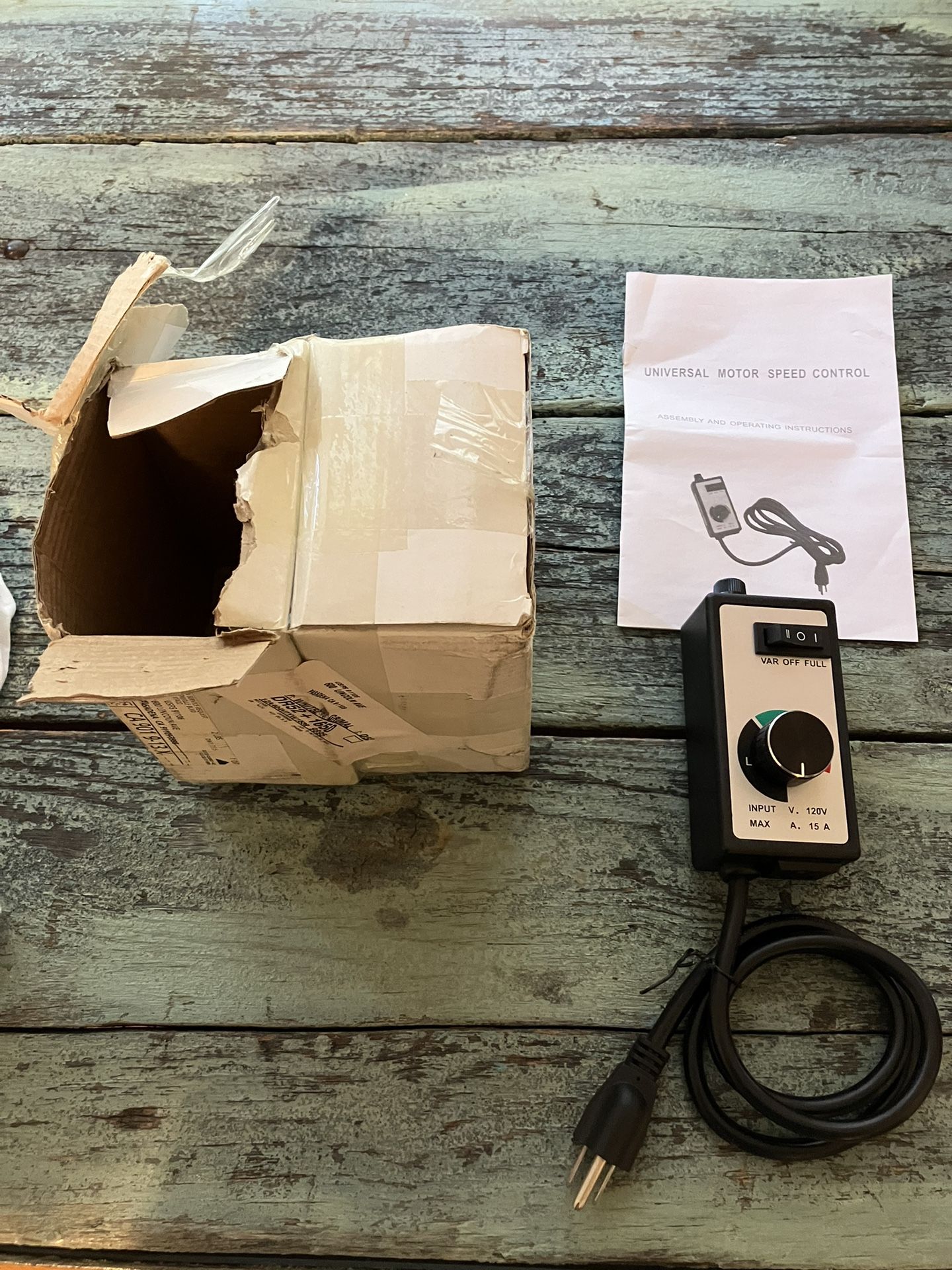 Variable Speed Controller For Electric Motor