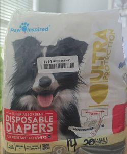 Ultra Protection Disposable Dog Diapers,  Large